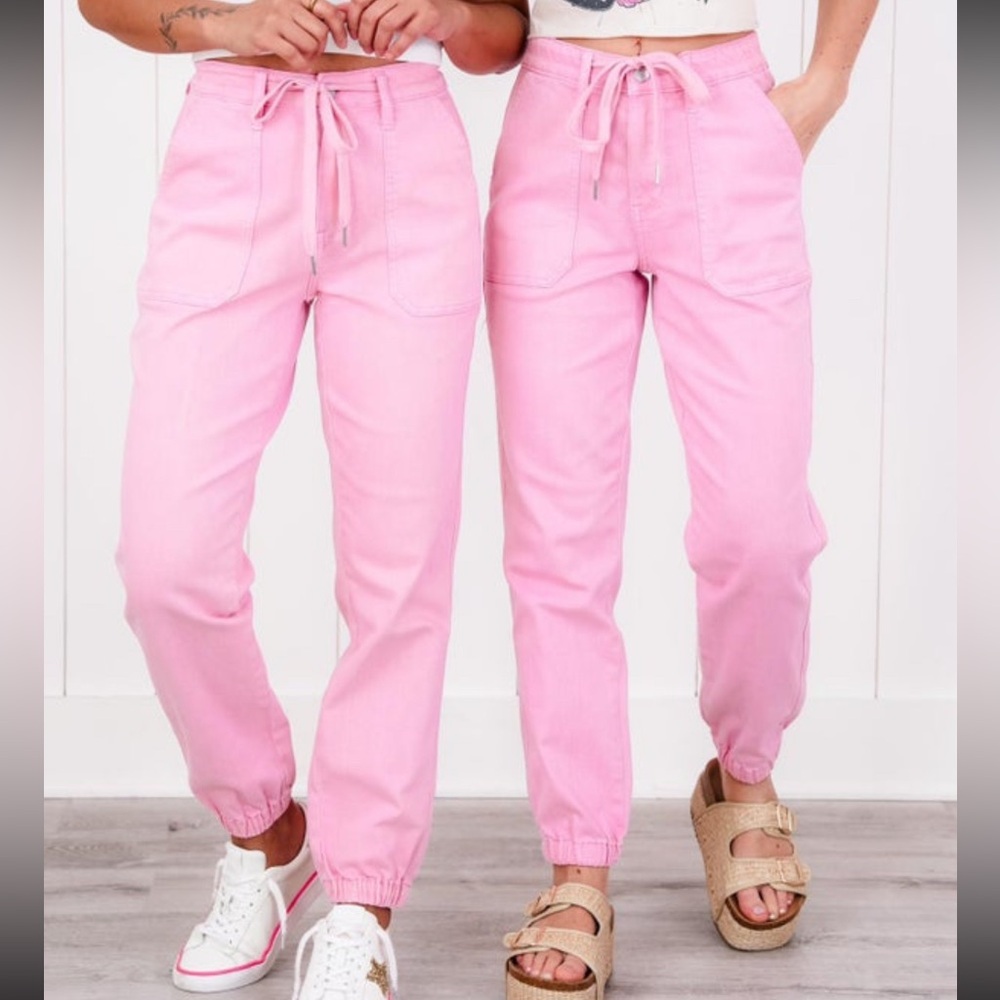 Judy Blue Pink Jogger NWT